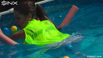 Cute Babes Get Soaked During Exercise - Cam 2 Screencap 30 on sinx.preview.netperv.com