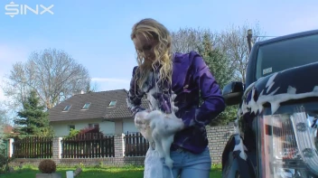 Wet & Messy Car Washing For Playful Blonde Screencap 30 on sinx.preview.netperv.com