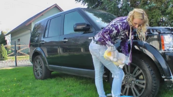 Wet & Messy Car Washing For Playful Blonde Screencap 37 on sinx.preview.netperv.com