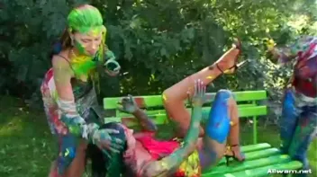 Extreme Finger Painting Goes Eurobabe Brawl Screencap 54 on sinx.preview.netperv.com