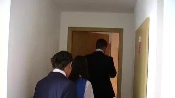 Male Pilots Pull a Sandwich On Sexy Stewardess Screencap 13 on sinx.preview.netperv.com