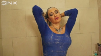 Fully Clothed Brunette Lathers Up In The Shower Screencap 42 on sinx.preview.netperv.com