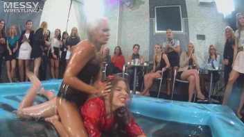 Messy Wrestling: Cuties In Panties Take Shots In The Slop!  Badass Babes Bring It! Screencap 12 on sinx.preview.netperv.com