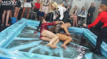 Messy Wrestling: Cuties In Panties Take Shots In The Slop!  Badass Babes Bring It! Screencap 28 on sinx.preview.netperv.com