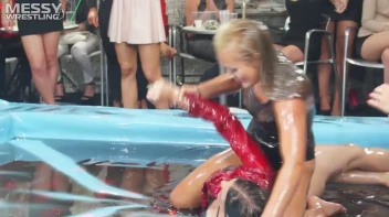 Messy Wrestling: Cuties In Panties Take Shots In The Slop!  Badass Babes Bring It! Screencap 45 on sinx.preview.netperv.com