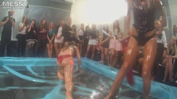 Messy Wrestling: Cuties In Panties Take Shots In The Slop!  Badass Babes Bring It! Screencap 50 on sinx.preview.netperv.com