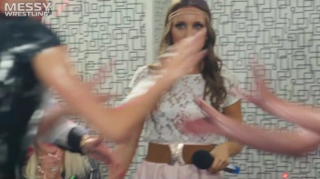 Messy Wrestling: Slop-Happy Mess Freaks Wriggle In The Oil And Rip Some Pantyhose To Shreds! Screencap 20 on sinx.preview.netperv.com