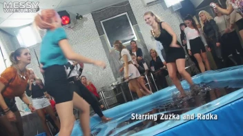 Messy Wrestling: Slop-Happy Mess Freaks Wriggle In The Oil And Rip Some Pantyhose To Shreds! Screencap 3 on sinx.preview.netperv.com