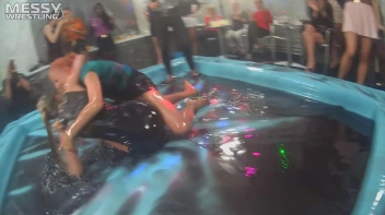 Messy Wrestling: Slop-Happy Mess Freaks Wriggle In The Oil And Rip Some Pantyhose To Shreds! Screencap 5 on sinx.preview.netperv.com