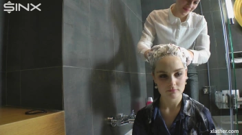 Hotties Wet And Messy Hair Washing Screencap 12 on sinx.preview.netperv.com