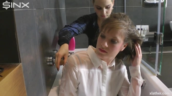 Hotties Wet And Messy Hair Washing Screencap 28 on sinx.preview.netperv.com