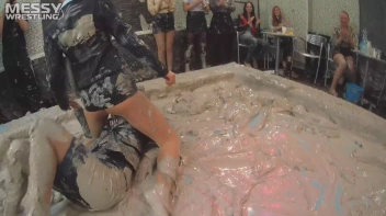 Messy Wrestling Extra: Pony-Tailed Power Session In Mud Covers Them All In Crud! 4 Fights! Action-Cam Only! Screencap 79 on sinx.preview.netperv.com