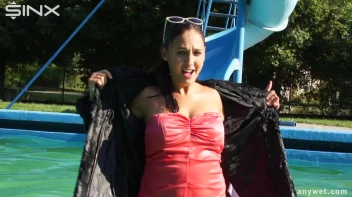 Waterpark Fun For Fully Clothed Brunette Babe Screencap 17 on sinx.preview.netperv.com