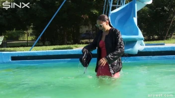 Waterpark Fun For Fully Clothed Brunette Babe Screencap 6 on sinx.preview.netperv.com