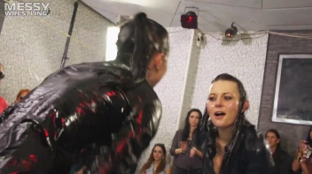 Messy Wrestling: Sloppy, Shiny, And Ready For A Dirty Showdown! 2 Audience Fights!!! Screencap 23 on sinx.preview.netperv.com
