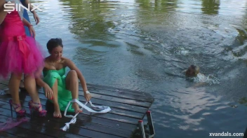 Beauty queens catfight in a lake - Cam 2 Screencap 69 on sinx.preview.netperv.com