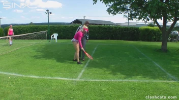 Tennis Girls Catfight and Get Soaking Wet - Cam 1 Screencap 15 on sinx.preview.netperv.com