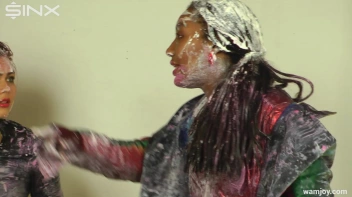 Paint Covered Cuties Are Drenched In Catfight Screencap 36 on sinx.preview.netperv.com