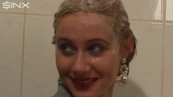 Fully Dressed Ladies Wash Their Hair Together Screencap 10 on sinx.preview.netperv.com