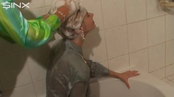 Fully Dressed Ladies Wash Their Hair Together Screencap 29 on sinx.preview.netperv.com