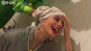 Fully Dressed Ladies Wash Their Hair Together Screencap 30 on sinx.preview.netperv.com