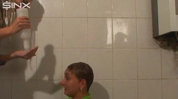 Fully Dressed Ladies Wash Their Hair Together Screencap 55 on sinx.preview.netperv.com