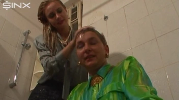 Fully Dressed Ladies Wash Their Hair Together Screencap 57 on sinx.preview.netperv.com