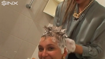 Fully Dressed Ladies Wash Their Hair Together Screencap 61 on sinx.preview.netperv.com