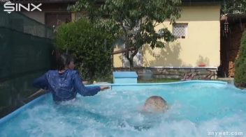 Besties Nearly Get Caught Playing In Backyard Pool! Screencap 25 on sinx.preview.netperv.com