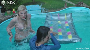 Besties Nearly Get Caught Playing In Backyard Pool! Screencap 41 on sinx.preview.netperv.com