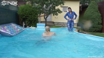 Besties Nearly Get Caught Playing In Backyard Pool! Screencap 48 on sinx.preview.netperv.com