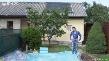 Besties Nearly Get Caught Playing In Backyard Pool! Screencap 51 on sinx.preview.netperv.com