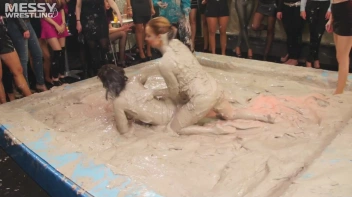 Messy Wrestling: Fashion Freaks Throw Down In The Mud - Watch Them Roar! Screencap 29 on sinx.preview.netperv.com