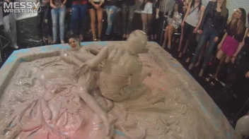 Messy Wrestling: Fashion Freaks Throw Down In The Mud - Watch Them Roar! Screencap 50 on sinx.preview.netperv.com