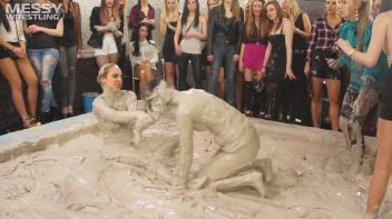 Messy Wrestling: Fashion Freaks Throw Down In The Mud - Watch Them Roar! Screencap 54 on sinx.preview.netperv.com