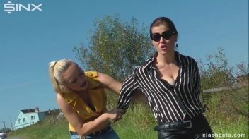 Feisty Europeans Catfight Outside - Cam 2 Screencap 4 on sinx.preview.netperv.com