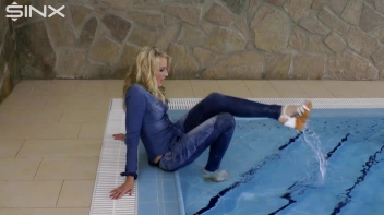 Denim Covered Blonde Takes A Dip Screencap 24 on sinx.preview.netperv.com