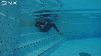 Denim Covered Blonde Takes A Dip Screencap 36 on sinx.preview.netperv.com