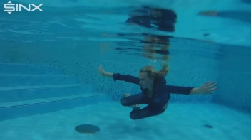 Denim Covered Blonde Takes A Dip Screencap 42 on sinx.preview.netperv.com