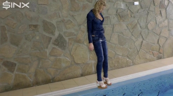 Denim Covered Blonde Takes A Dip Screencap 59 on sinx.preview.netperv.com