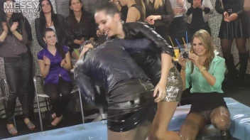 Messy Wrestling: Sloppy, Shiny, And Ready For A Dirty Showdown! 2 Audience Fights!!! Screencap 18 on sinx.preview.netperv.com