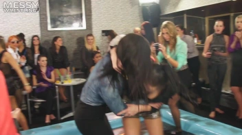 Messy Wrestling: Sloppy, Shiny, And Ready For A Dirty Showdown! 2 Audience Fights!!! Screencap 3 on sinx.preview.netperv.com