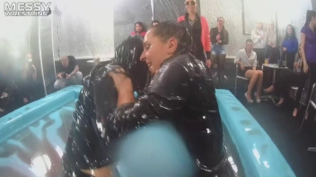 Messy Wrestling: Sloppy, Shiny, And Ready For A Dirty Showdown! 2 Audience Fights!!! Screencap 45 on sinx.preview.netperv.com