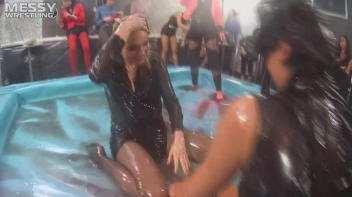 Messy Wrestling: Sloppy, Shiny, And Ready For A Dirty Showdown! 2 Audience Fights!!! Screencap 69 on sinx.preview.netperv.com