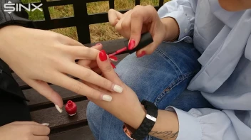Long Nails Get Painted By Babe Screencap 5 on sinx.preview.netperv.com