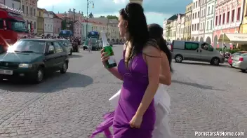 Wedding Day Wet-Down Around Town Screencap 4 on sinx.preview.netperv.com