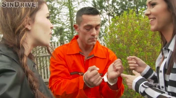 Cock On The Run: Escaped Prisoner Finds Shelter Deep Inside Two Leather Lovers' Assholes Screencap 5 on sinx.preview.netperv.com