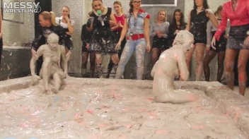 Messy Wrestling: Mud Madness!  No Stopping Till Fully Covered In Slop! Screencap 95 on sinx.preview.netperv.com