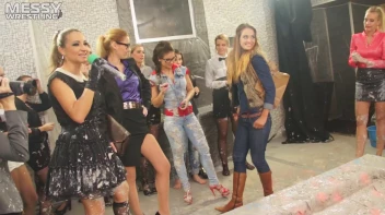 Messy Wrestling: Mud Madness!  No Stopping Till Fully Covered In Slop! Screencap 6 on sinx.preview.netperv.com