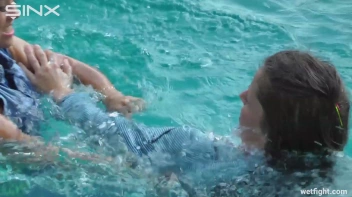 Three wild girls in pool cat fight Screencap 30 on sinx.preview.netperv.com